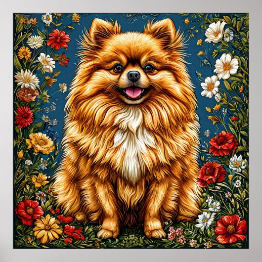 Japanse spitz honden poster (Voorkant)