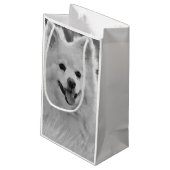 Japanse spitz klein cadeauzakje (Achterkant Gekanteld)