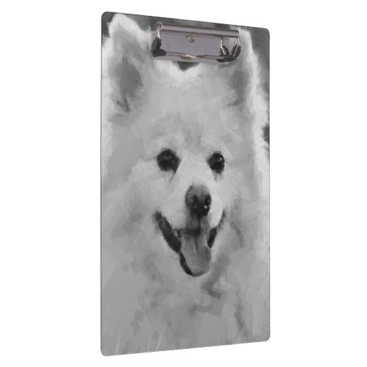 Japanse spitz klembord (Rechts)