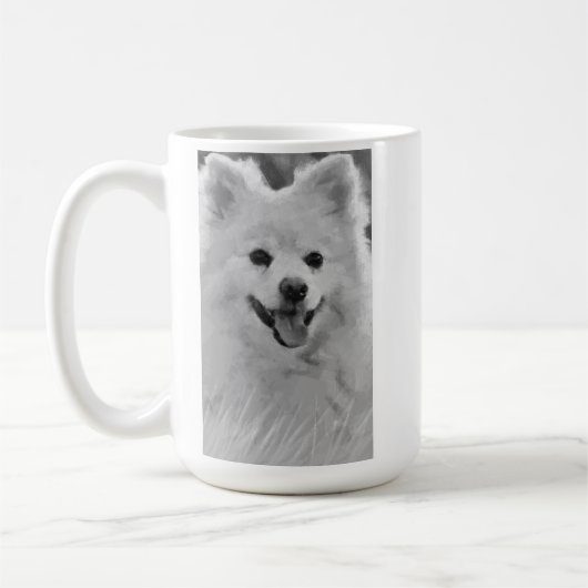Japanse spitz koffiemok (Links)