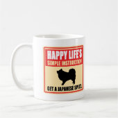 Japanse spitz koffiemok (Links)