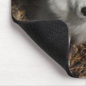 Japanse spitz puppy muismat (Hoek)