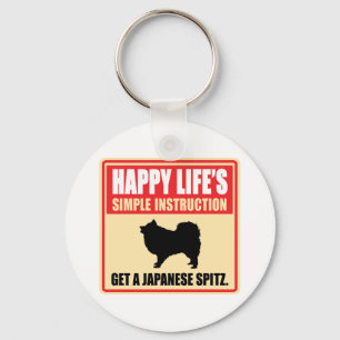 Japanse spitz sleutelhanger