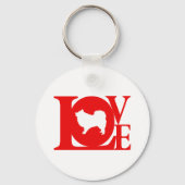 Japanse spitz sleutelhanger (Voorkant)