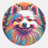 japanse spitz Sticker (Voorkant)