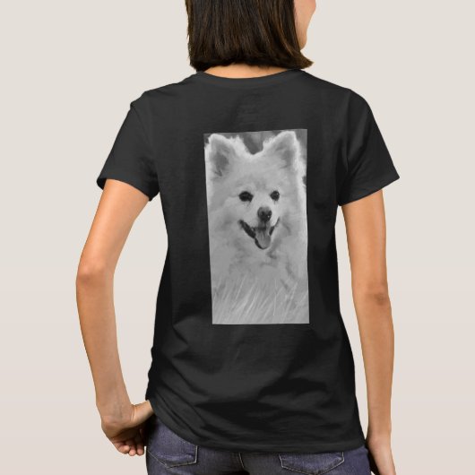Japanse spitz t-shirt (Achterkant)