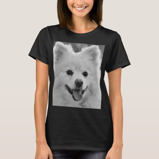 Japanse spitz t-shirt (Voorkant)