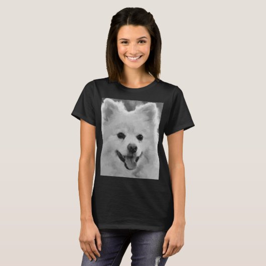 Japanse spitz t-shirt (Voorkant volledig)