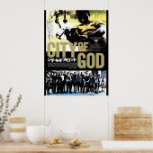 Japanse stad van God Poster (Keuken)