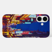 Japanse stadsstraat 's nachts Case-Mate iPhone case (Achterkant (horizontaal))
