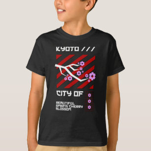 Japanse steden - Kyoto-stad Cherry Blossom T-shirt