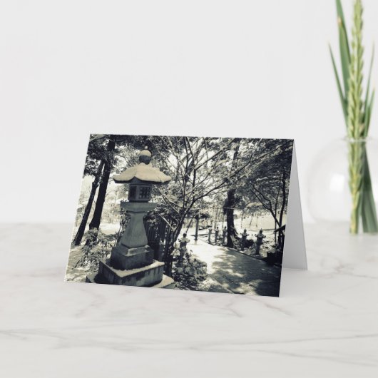 Japanse Steenlampions Kaart (Voorkant)