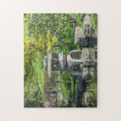 Japanse steenlantaarnpuzzel legpuzzel (Verticaal)