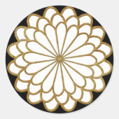 Japanse stickers met klauw - bloem (Voorkant)