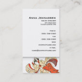 Japanse stijl 10 ・ Elegant Visitekaartje (Achterkant)