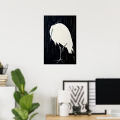 Japanse stijl Art Crane Bird Poster (Thuiskantoor)
