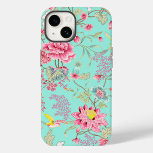Japanse stijl bloem- en vogelpatroon Case-Mate iPhone 14 hoesje