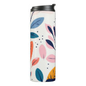 Japanse stijl bloemmotief ontwerp thermosbeker (Gedraaid links)