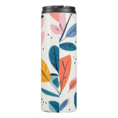 Japanse stijl bloemmotief ontwerp thermosbeker (Achterkant)