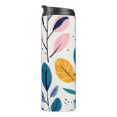 Japanse stijl bloemmotief ontwerp thermosbeker (Geroteerd rechts)