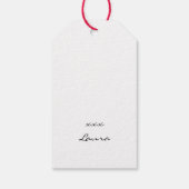 Japanse stijl cadeau labels in rood cadeaulabel (Achterkant)