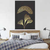 Japanse stijl lijn kunst canvas afdruk (Insitu (Slaapkamer))