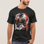 Japanse Stijl Samurai Warrior T-shirt (Voorkant)