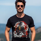 Japanse Stijl Samurai Warrior T-shirt