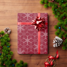 Japanse stijl Snowflake Cadeaupapier