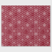 Japanse stijl Snowflake Cadeaupapier (Vlak)