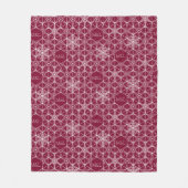 Japanse stijl Snowflake Fleece Deken (Voorkant)