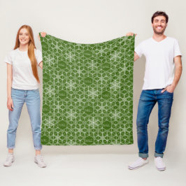 Japanse stijl Snowflake Fleece Deken