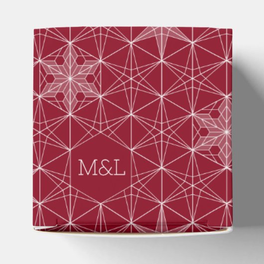 Japanse stijl Snowflake Wedding Bedankdoosjes (Bovenkant)