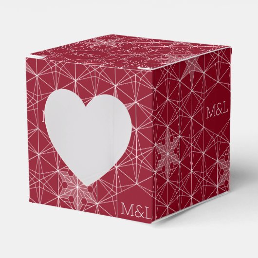 Japanse stijl Snowflake Wedding Bedankdoosjes (Voorkant Zijde)