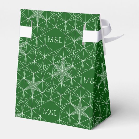 Japanse stijl Snowflake Wedding Bedankdoosjes (Achterkant)