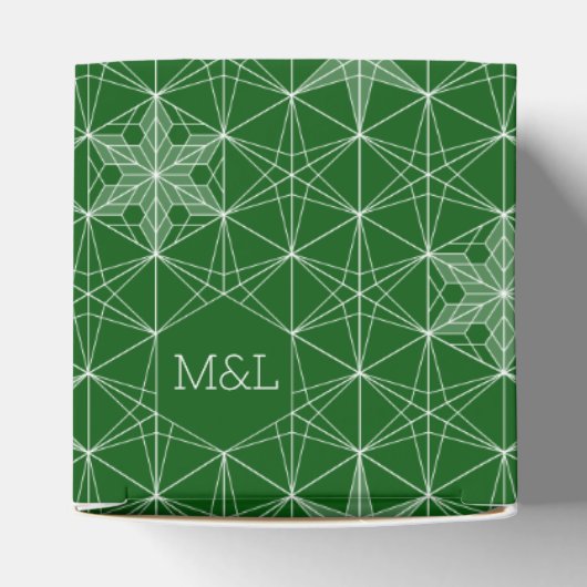 Japanse stijl Snowflake Wedding Bedankdoosjes (Bovenkant)