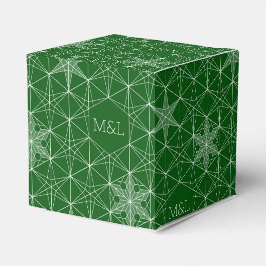 Japanse stijl Snowflake Wedding Bedankdoosjes (Achterkant)