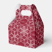 Japanse stijl Snowflake Wedding Bedankdoosjes (Achterkant)