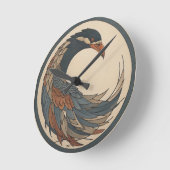 Japanse Stijl Vogel Ronde Klok (Hoek)