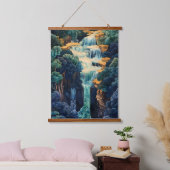 Japanse stijl waterval hangend wandkleed (Slaapkamer)