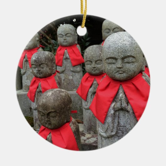 Japanse stijlbeschermer van kinderen Japan Keramisch Ornament (Voorkant)