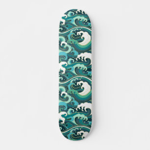 Japanse stijlgolven persoonlijk skateboard
