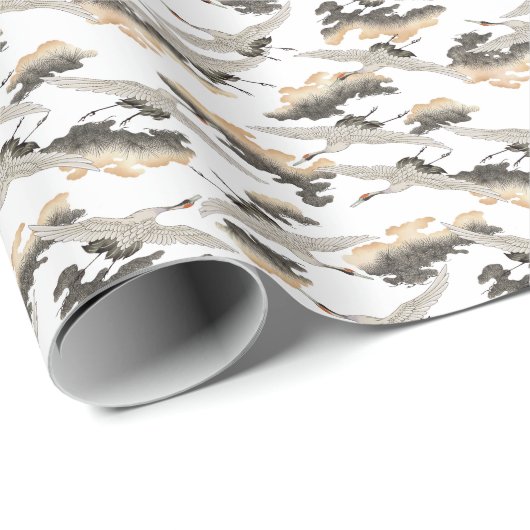 Japanse stijlkraan: elegant ontwerp. cadeaupapier (Rol Hoek)