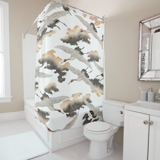 Japanse stijlkraan: elegant ontwerp. douchegordijn (In situ)