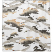 Japanse stijlkraan: elegant ontwerp. douchegordijn (Voorkant)