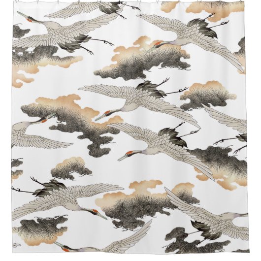 Japanse stijlkraan: elegant ontwerp. douchegordijn (Voorkant)