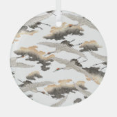 Japanse stijlkraan: elegant ontwerp. glas ornament (Voorkant)