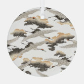 Japanse stijlkraan: elegant ontwerp. glas ornament (Achterkant)