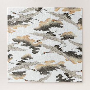 Japanse stijlkraan: elegant ontwerp. legpuzzel