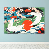 Japanse stijlkunst Canvas Afdruk (Insitu (Houten vloer))